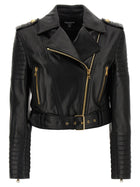 Balmain Leather Jacket Black