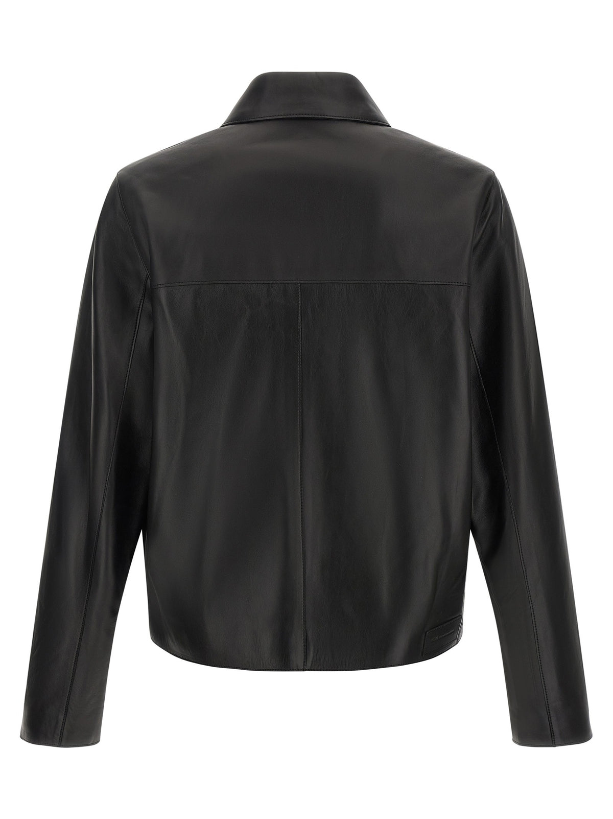 Ami Paris Leather Jacket Black