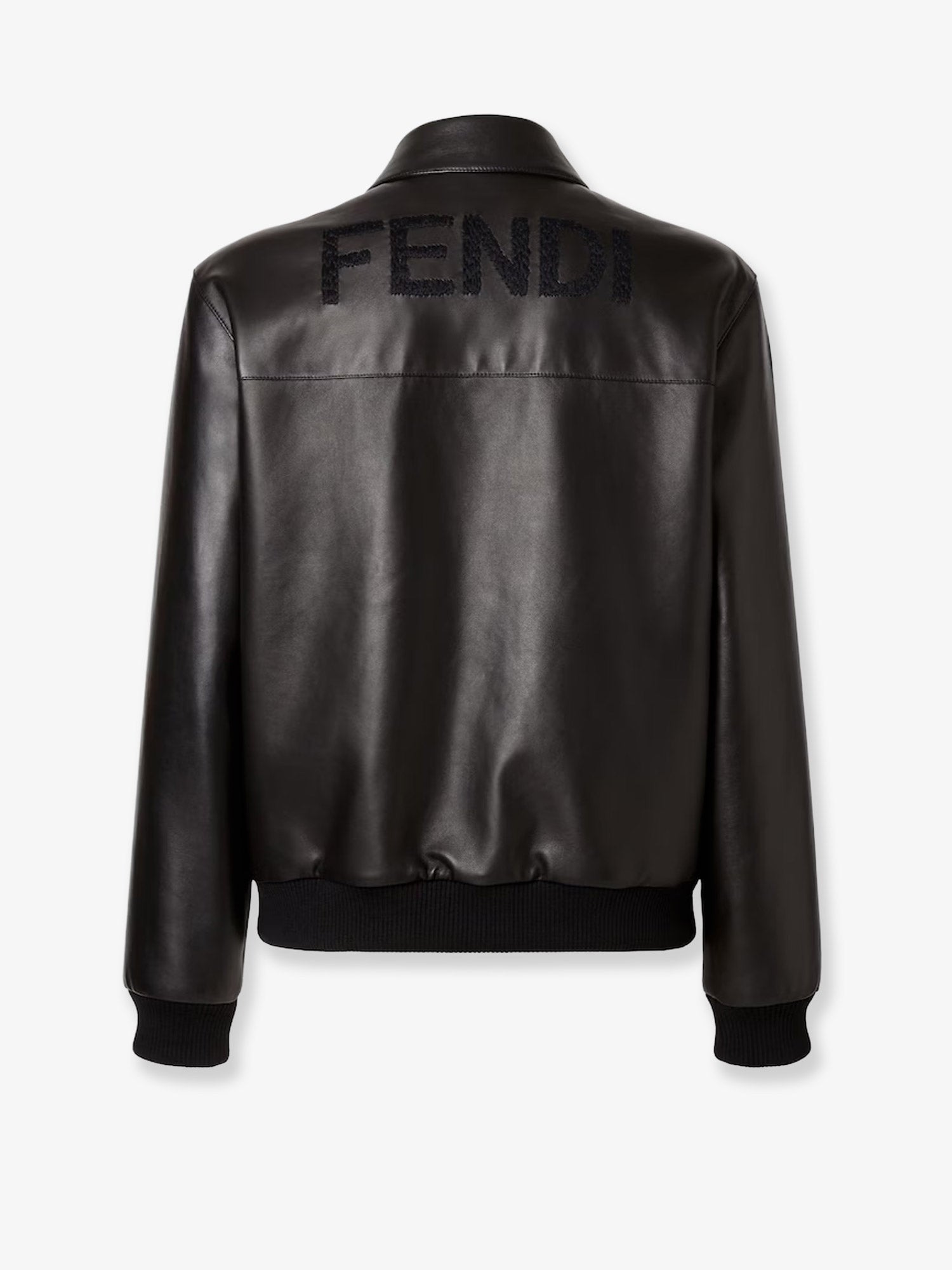 Fendi Men's Leather Blouson Black