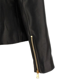 Balmain Leather Jacket Black