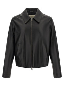 Ami Paris Leather Jacket Black