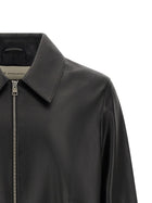 Ami Paris Leather Jacket Black, view 3