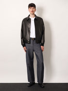 Fendi Men's Leather Jacket Black, view 4