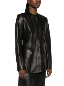 Toteme Women's Leather Jacket Black
