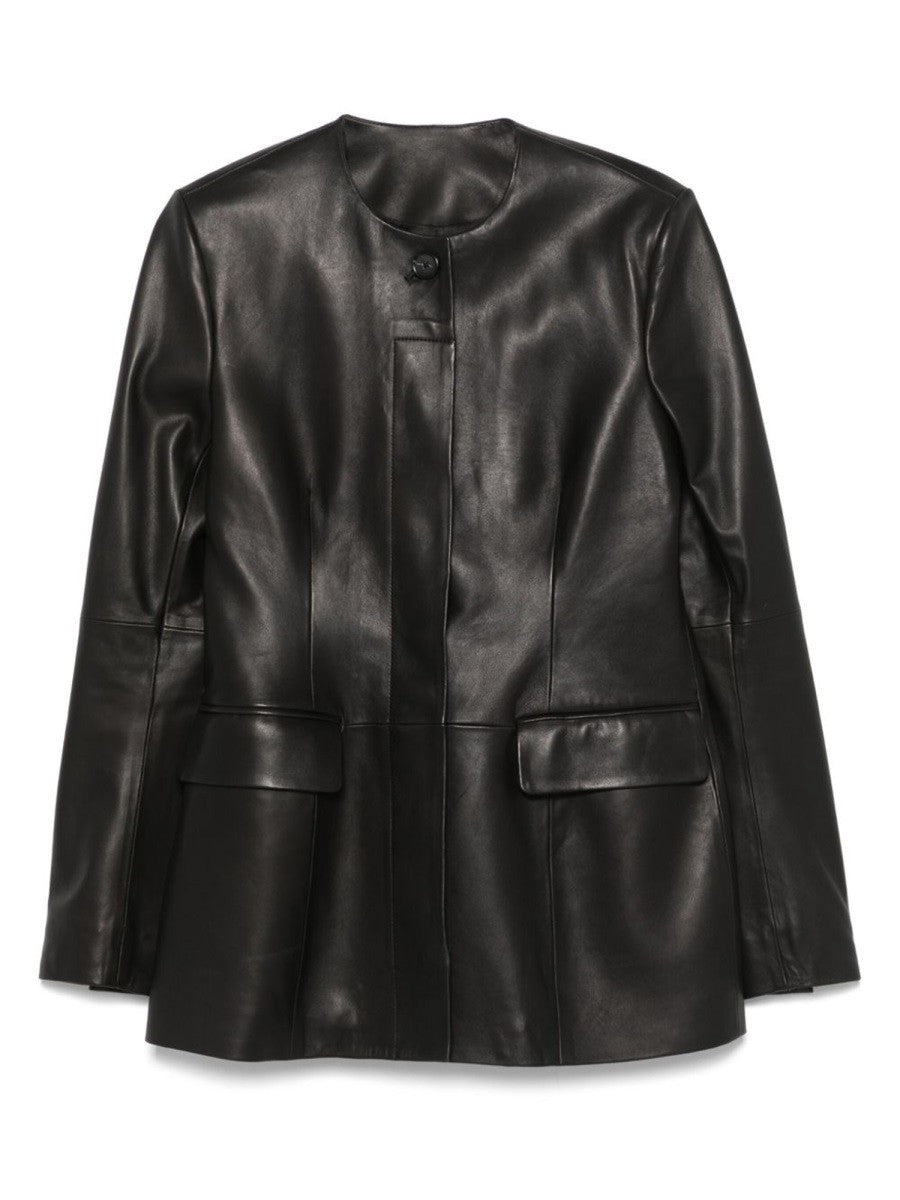 Toteme Women's Leather Jacket Black