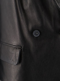 Dfour Women's Leather Jacket Black