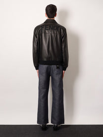 Fendi Men's Leather Blouson Black
