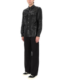 Rick Owens Men's Leather Jacket Black