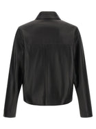 Ami Paris Leather Jacket Black, view 2