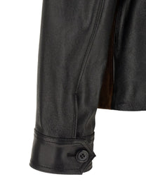 Marni Leather Jacket Gold