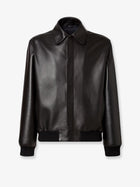 Fendi Men's Leather Jacket Black