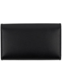 Jil Sander Women's Leather Keychain Clutch Bag Black