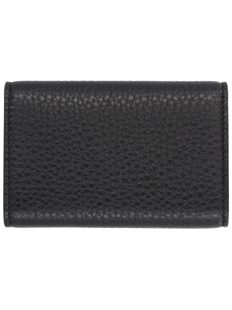 Givenchy Men's Leather Keychain Black