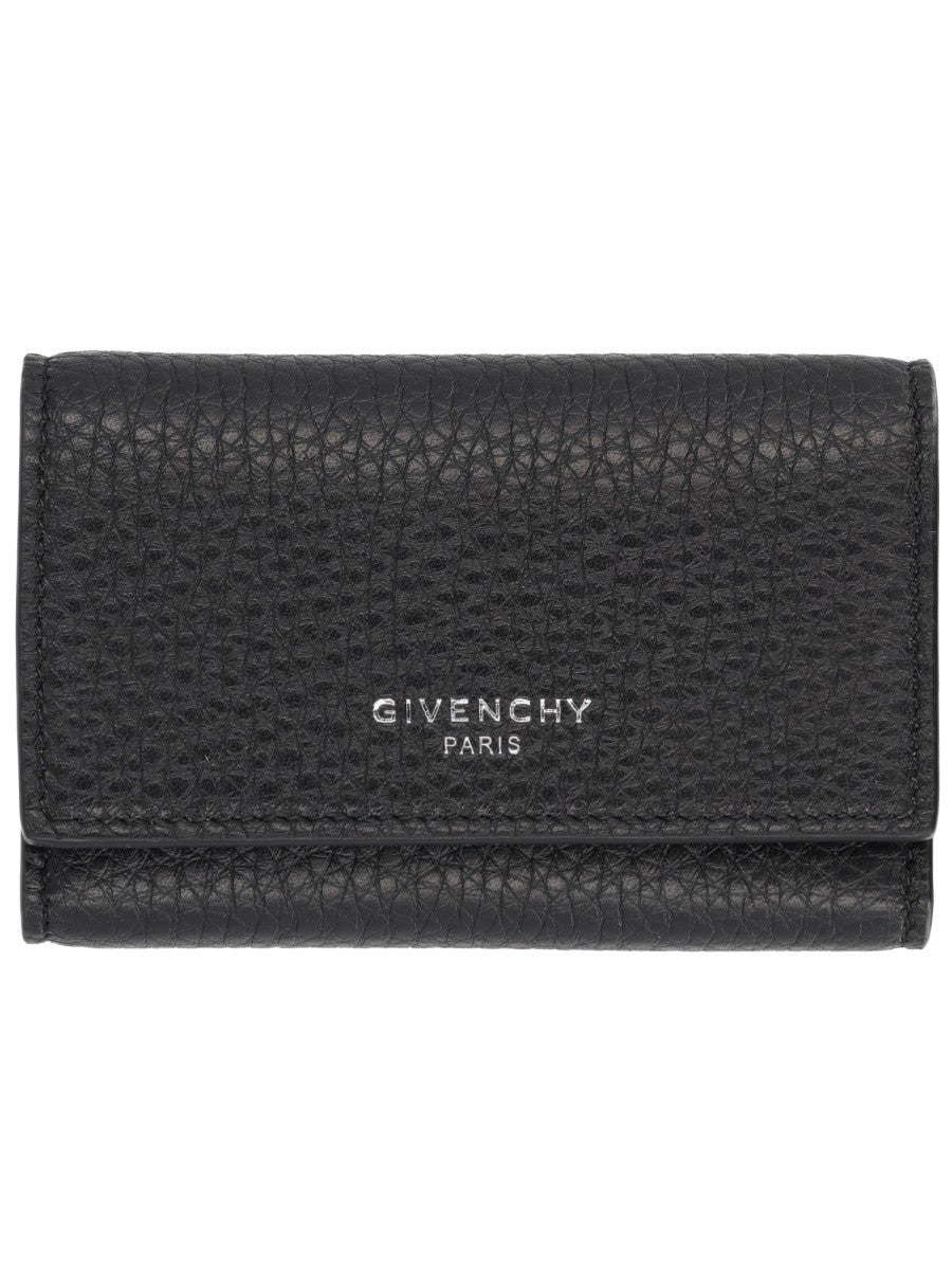 Givenchy Men's Leather Keychain Black