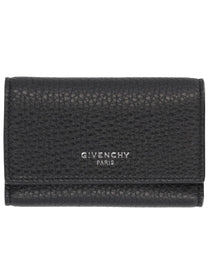 Givenchy Men's Leather Keychain Black