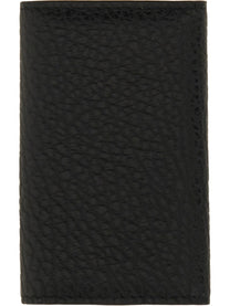 Maison Margiela Unisex Leather Keychain Black
