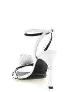 ROTATE Birger Christensen Leather Knot Sandals White, view 3