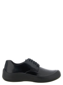 PRADA Leather Lace up Shoes Black