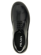 PRADA Leather Lace up Shoes Black, view 4