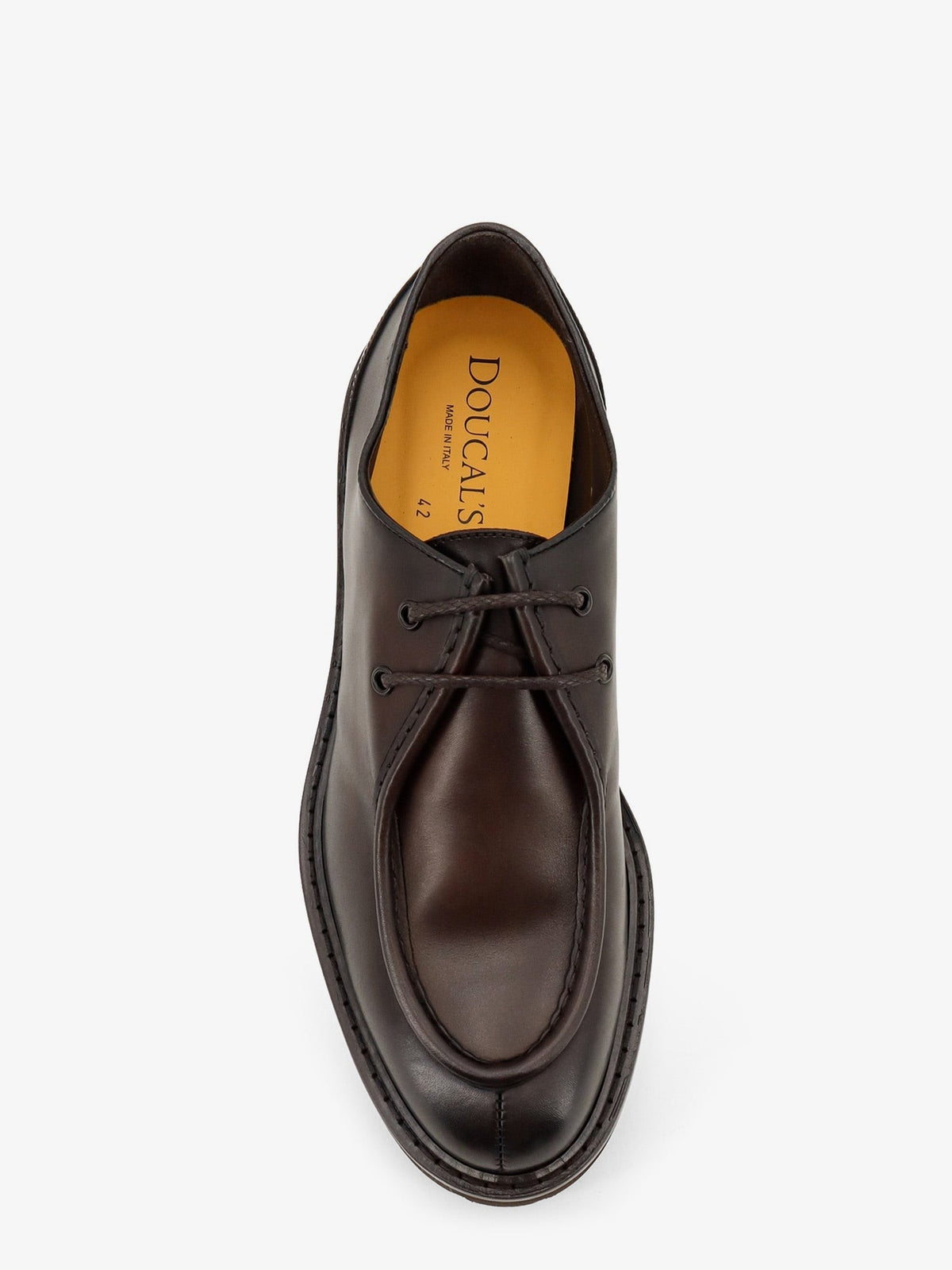 Doucal's Men's Leather Lace Gold, view 5