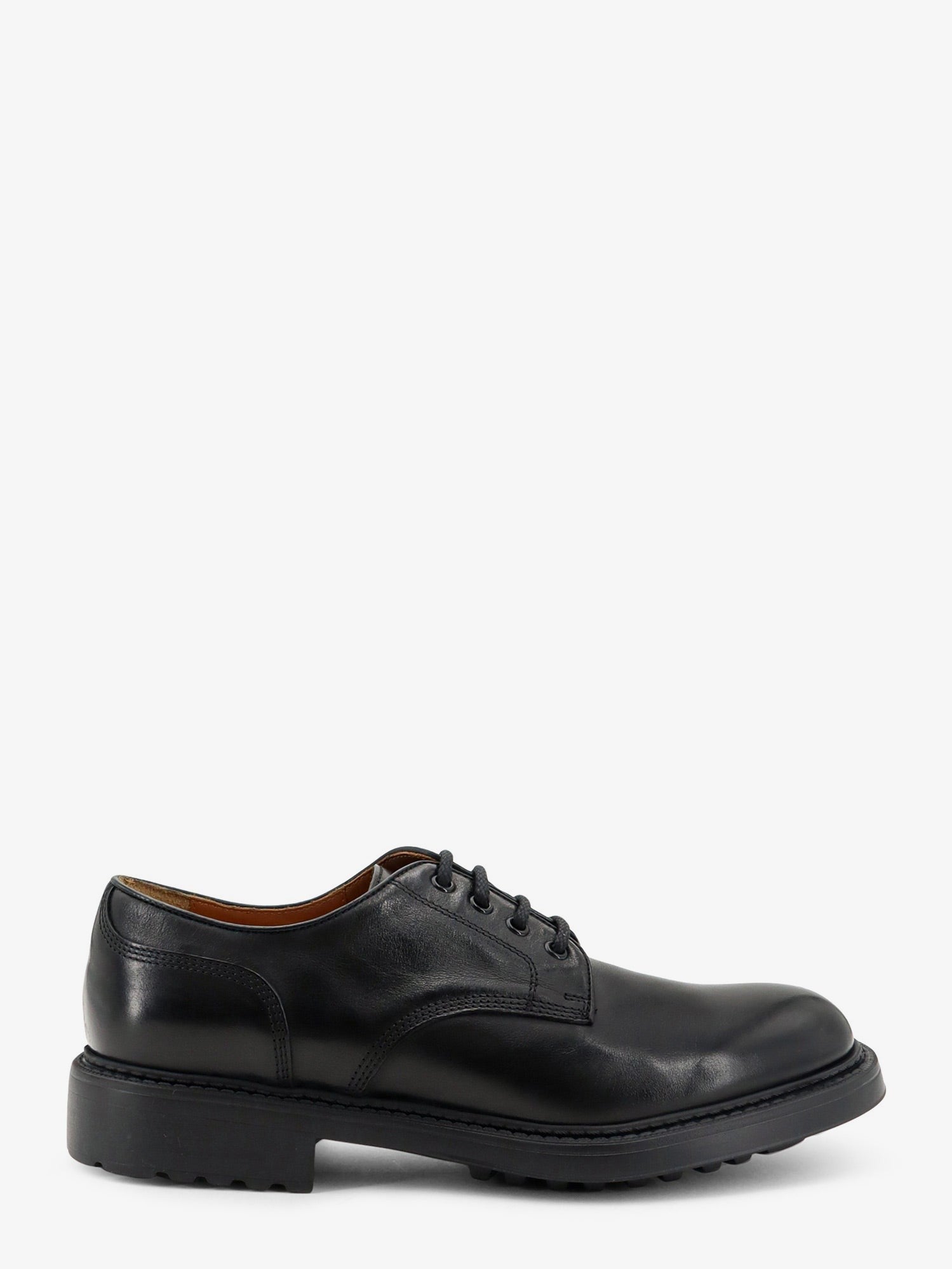Doucal's Men's Leather Lace Black