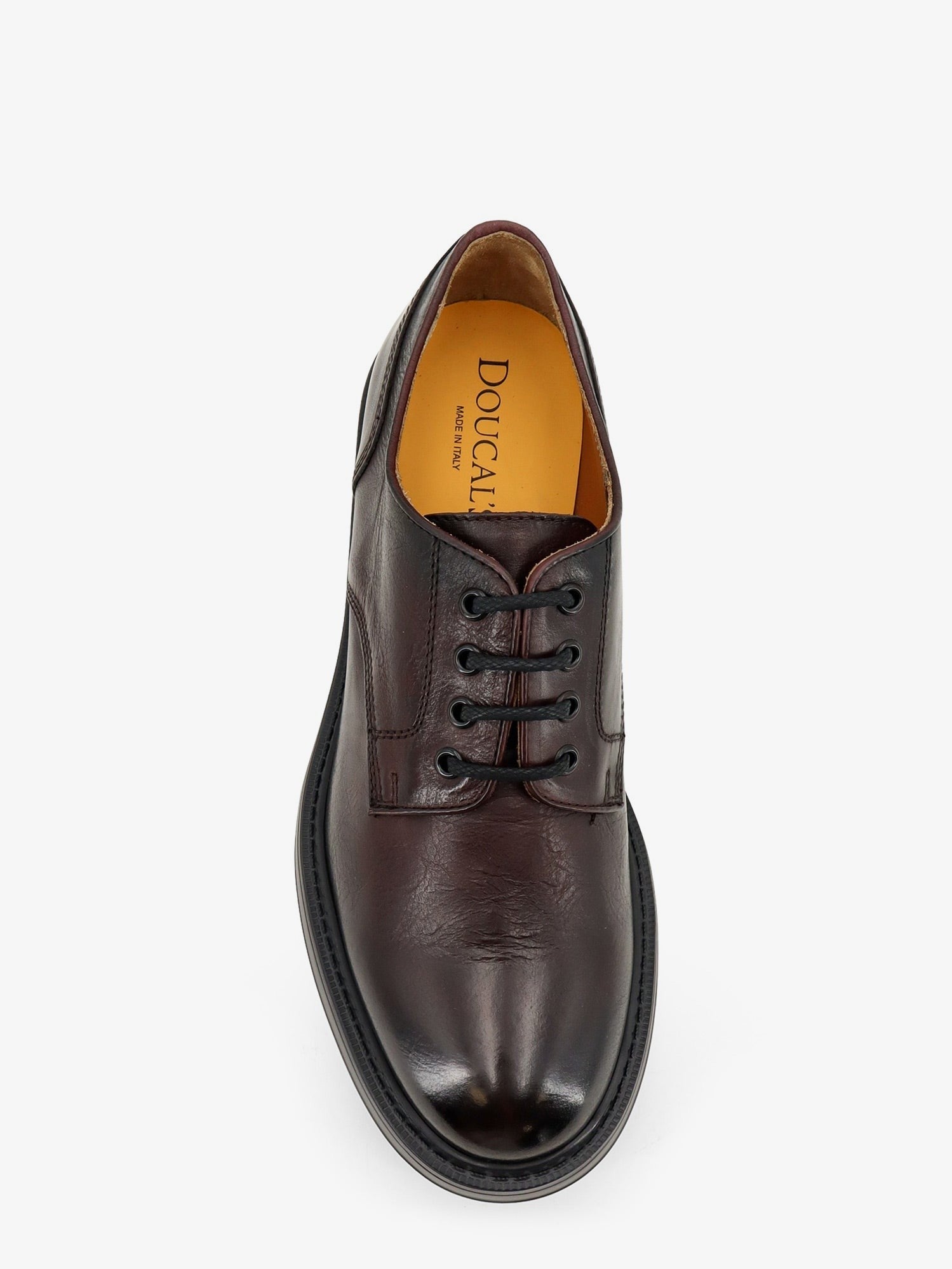 Doucal's Men's Leather Lace Red