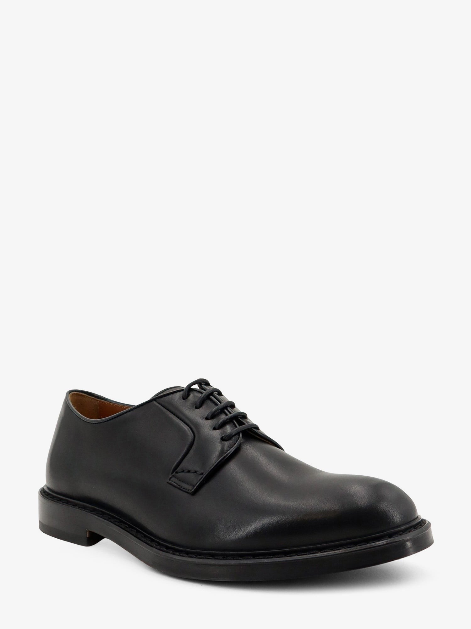 Doucal's Men's Leather Lace Black