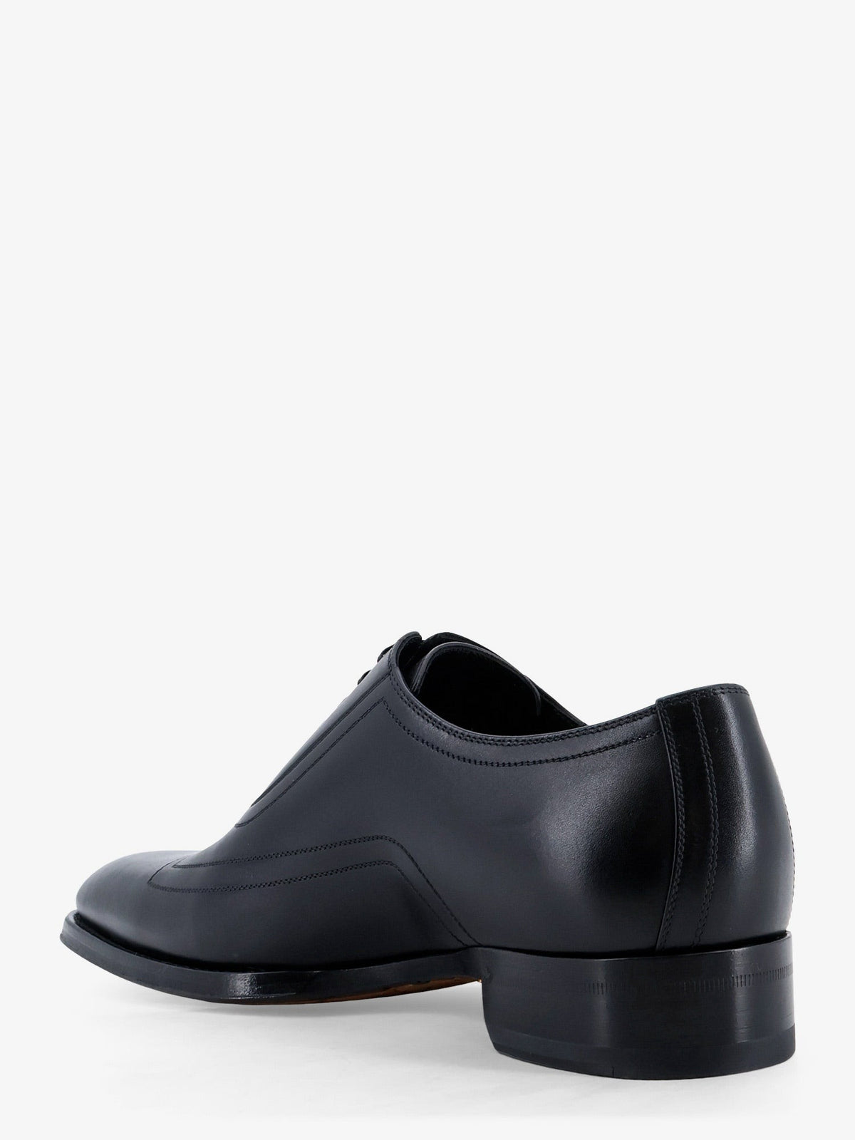 Gucci Men's Leather Lace Black, view 4