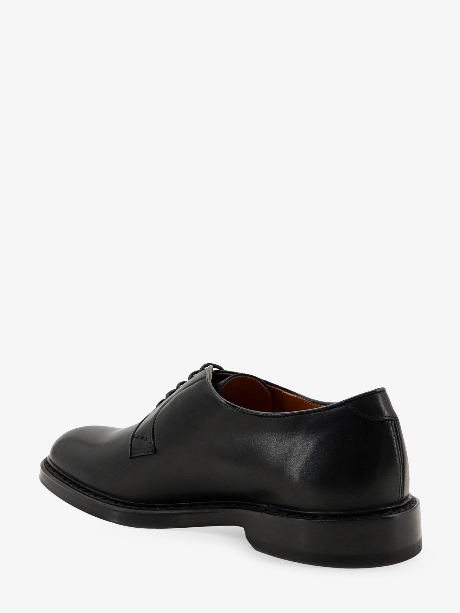 Doucal's Men's Leather Lace Black
