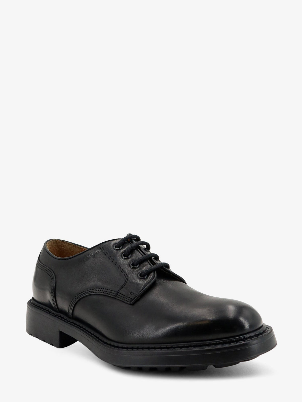 Doucal's Men's Leather Lace Black, view 2