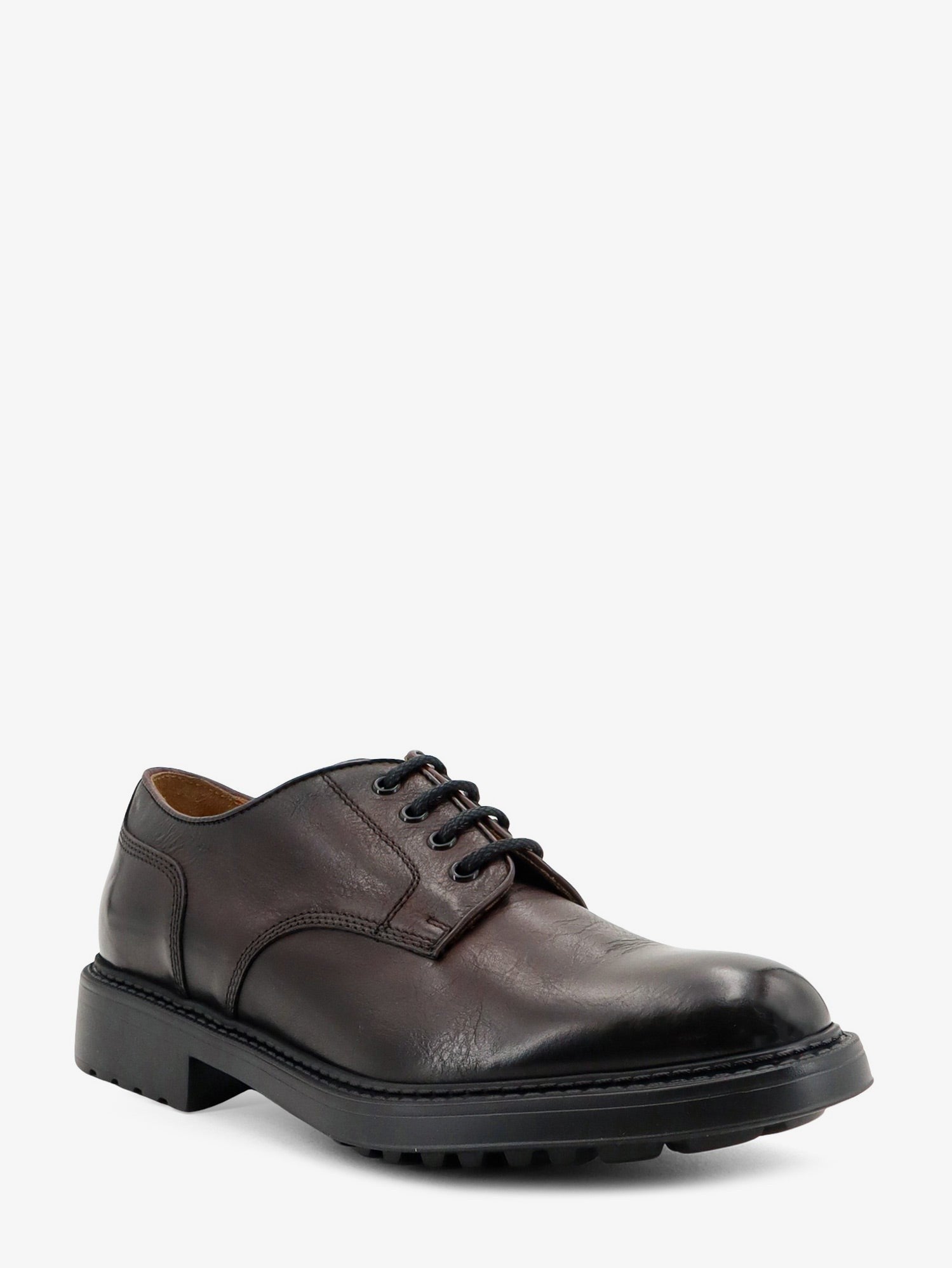 Doucal's Men's Leather Lace Red