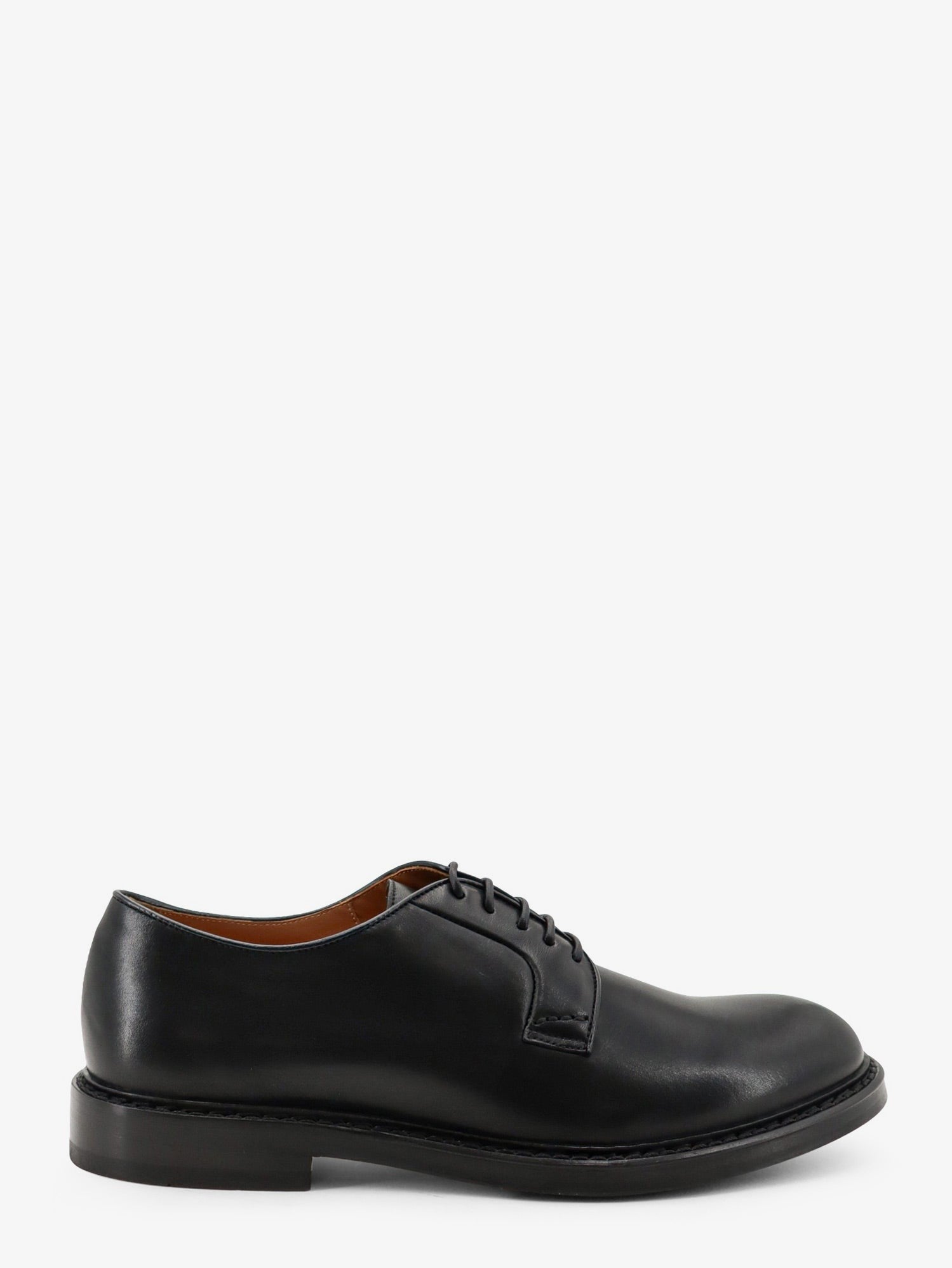 Doucal's Men's Leather Lace Black