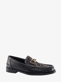 Fendi Men's Fendi Lock Leather Loafer Black