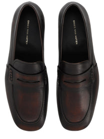 Dries Van Noten Women's Leather Loafer Brown