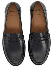 Boss Men's Leather Loafer Black