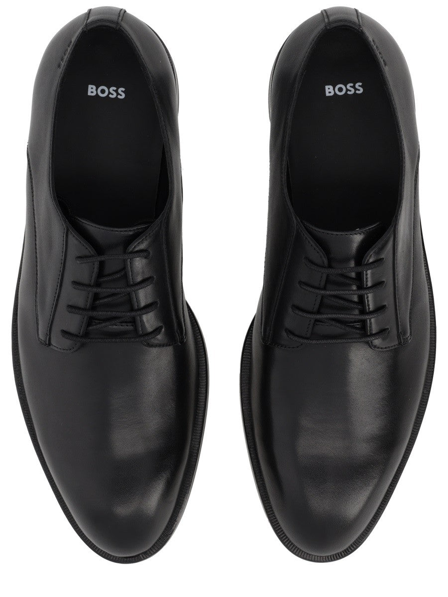 BOSS Men's Leather Loafer Black