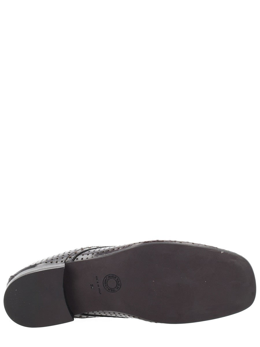 Dries Van Noten Women's Leather Loafer Brown