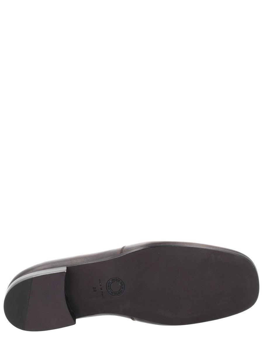 Dries Van Noten Women's Leather Loafer Brown