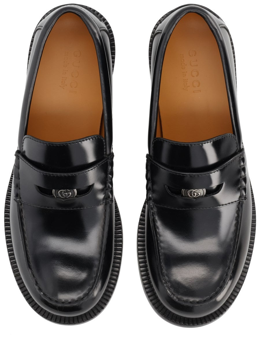 Gucci Men's Leather Loafer Black, view 5