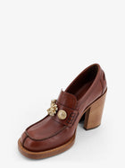 Dries Van Noten Women's Leather Loafers Red