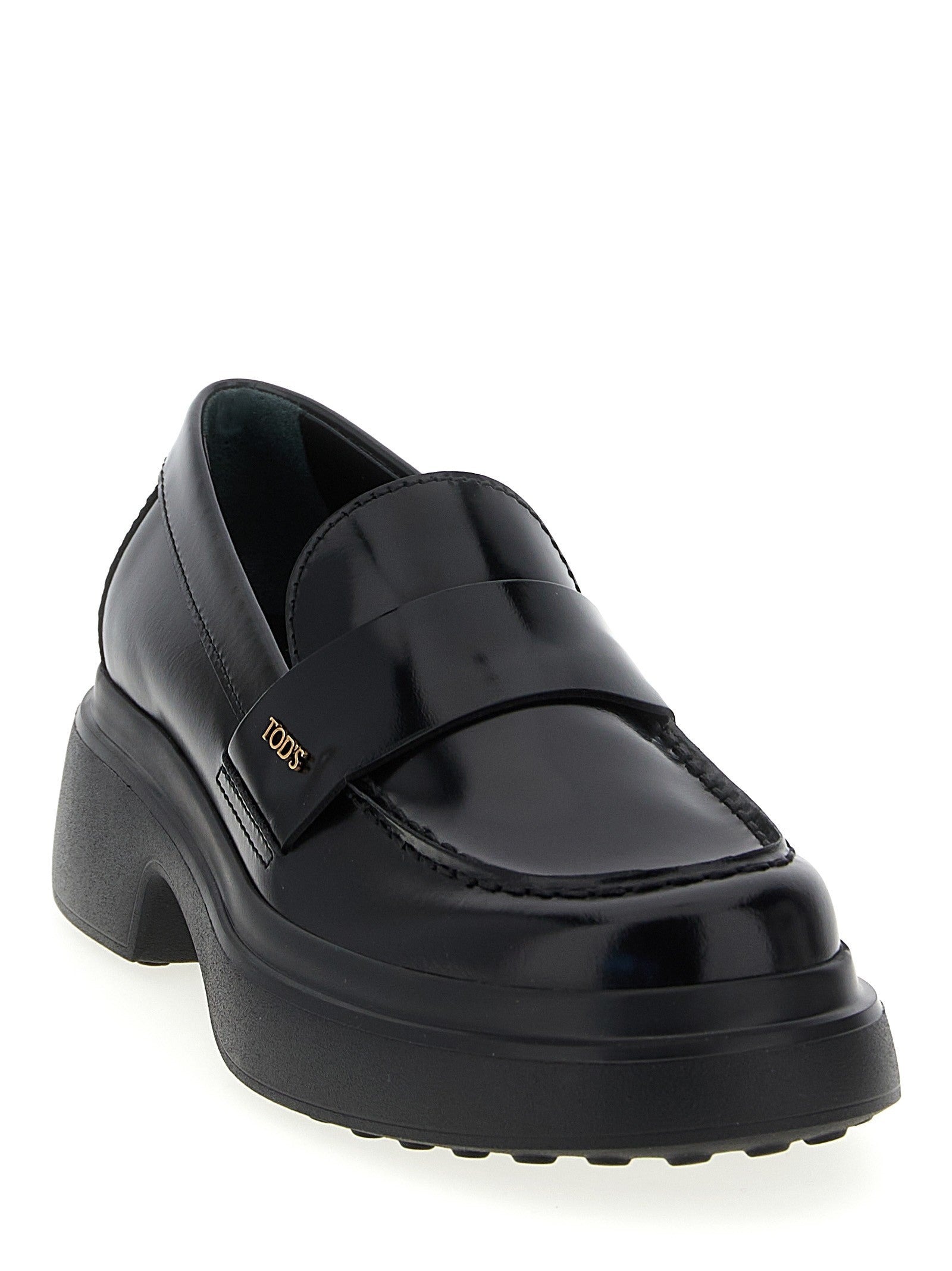 Tod's Leather Loafers Black