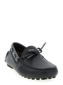 PRADA Leather Loafers Black