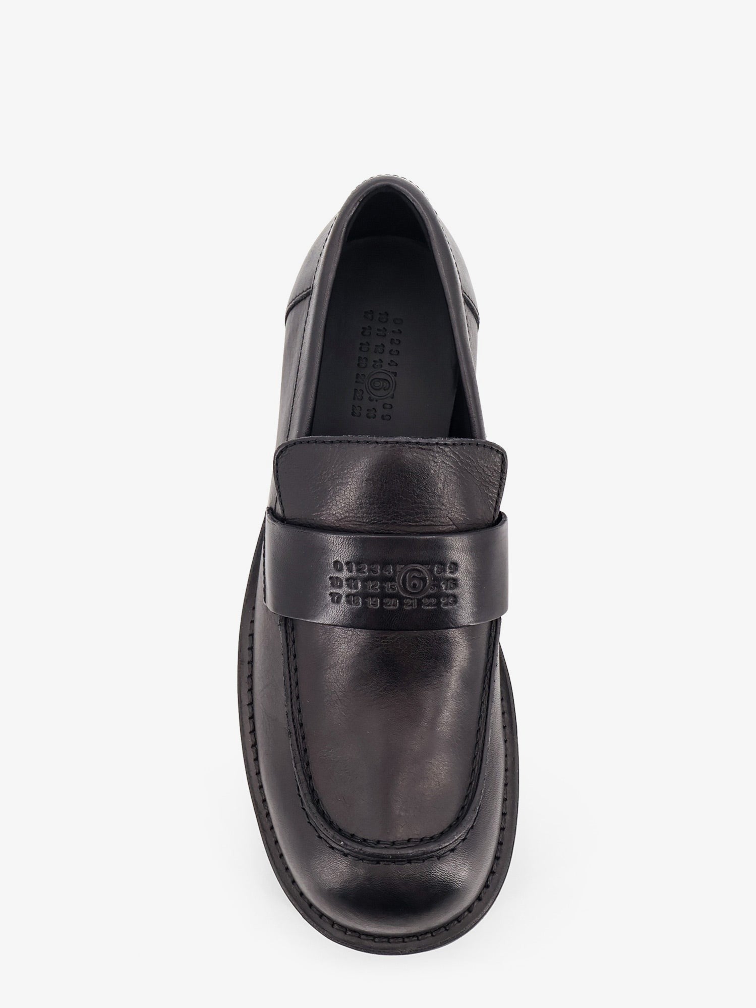 MM6 Maison Margiela Men's Leather Loafers Black