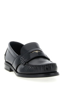 PRADA Leather Loafers Black