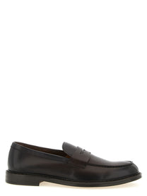 Doucal's Leather Loafers Brown
