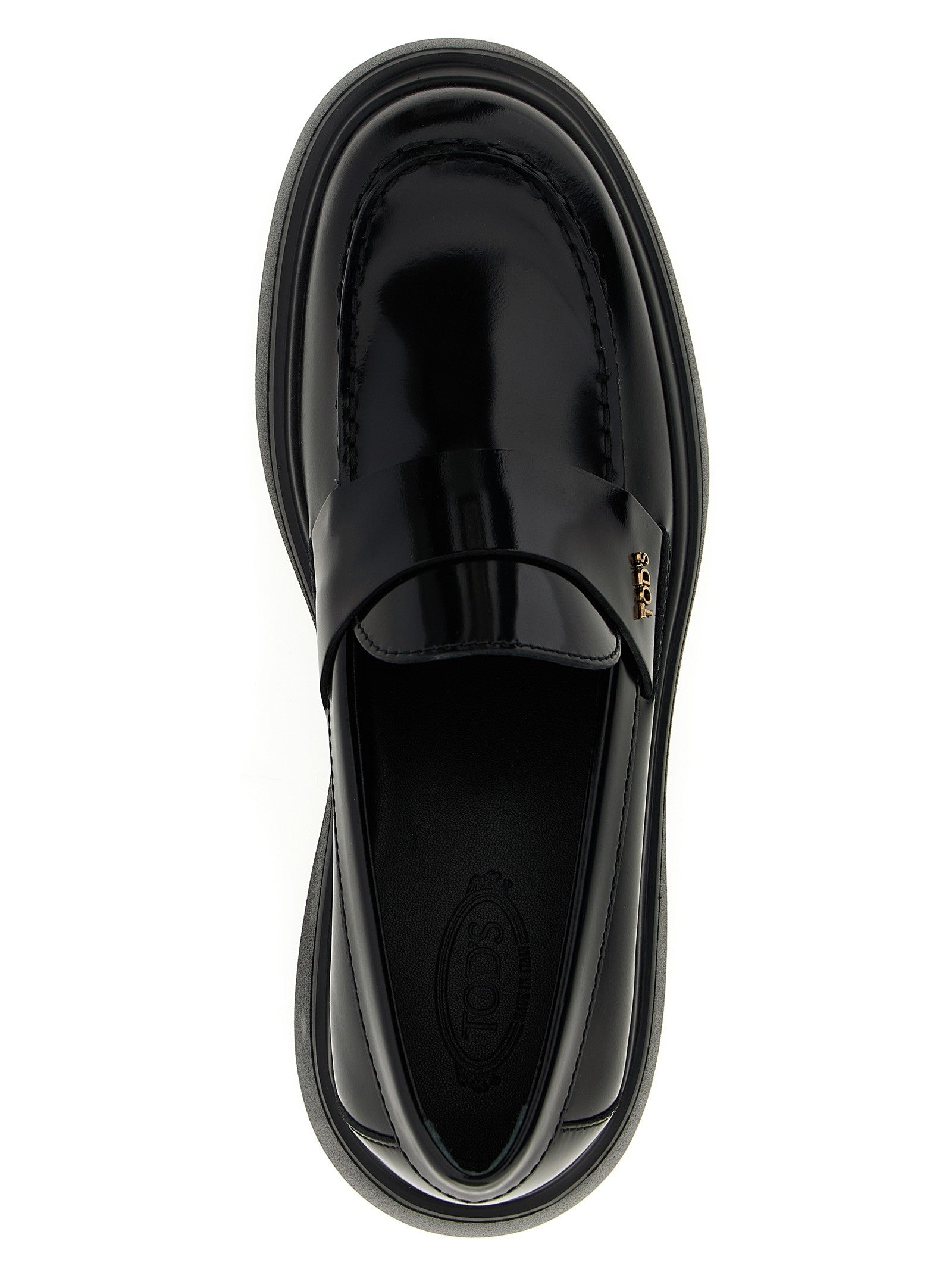 Tod's Leather Loafers Black
