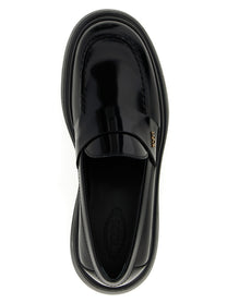 Tod's Leather Loafers Black