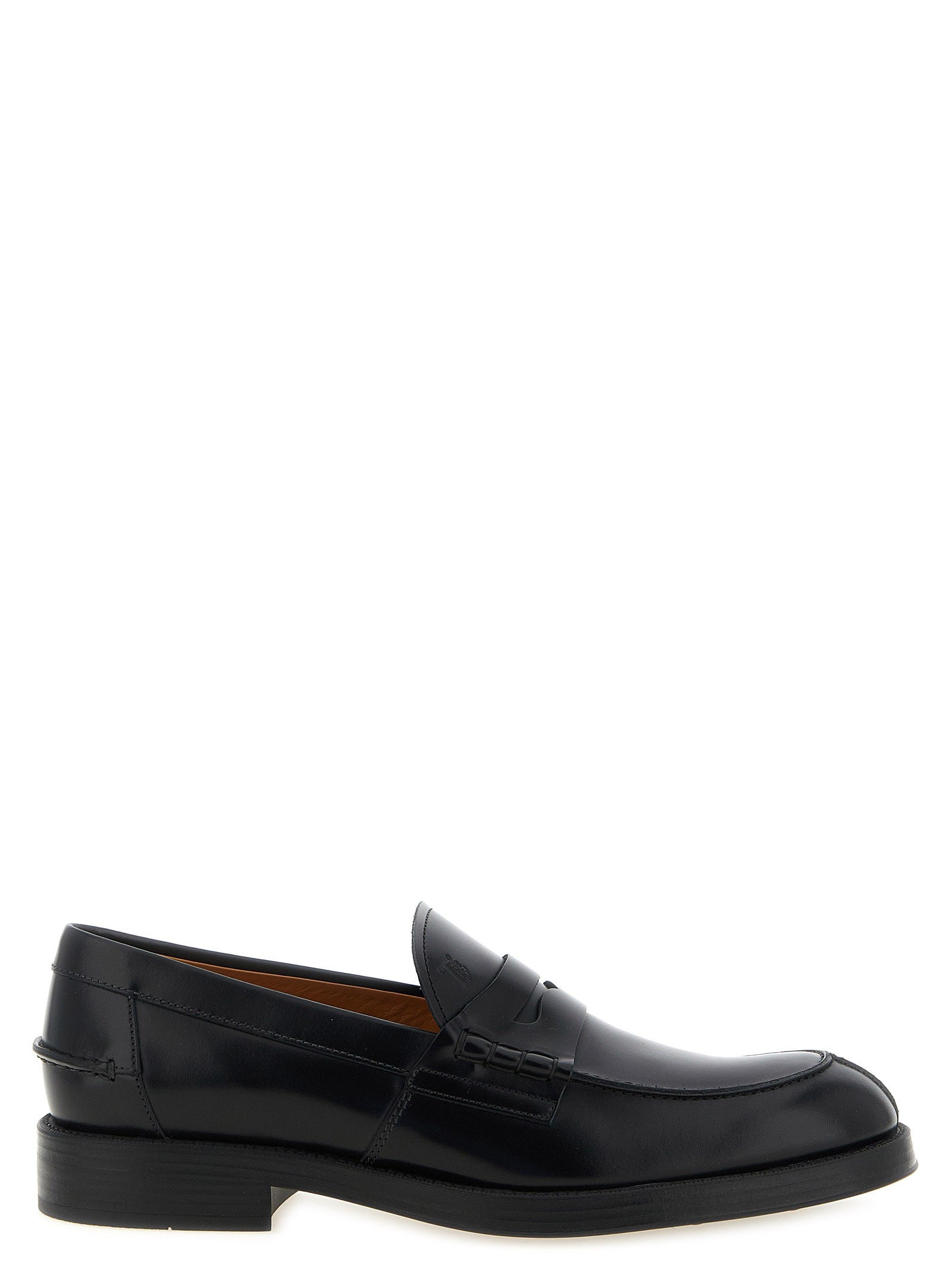 Tod's Leather Loafers Black