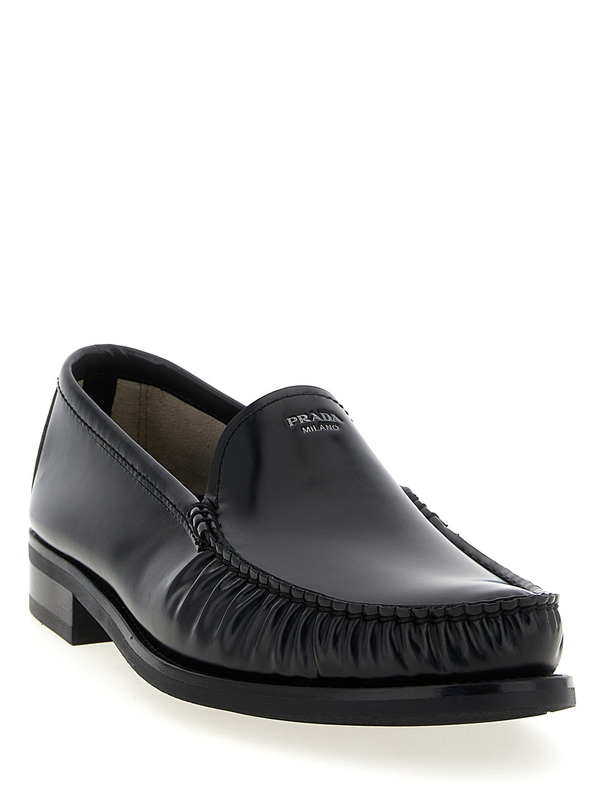 PRADA Leather Loafers Black, view 2