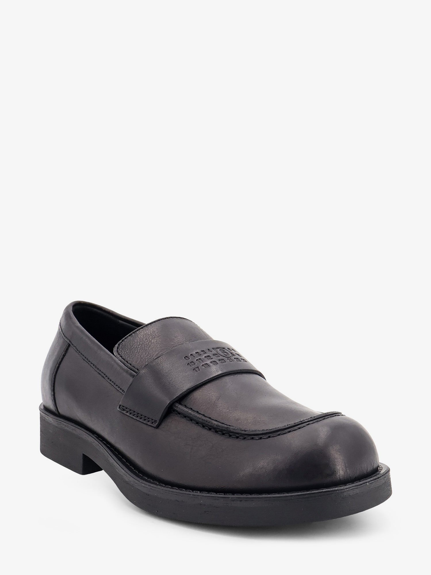 MM6 Maison Margiela Men's Leather Loafers Black